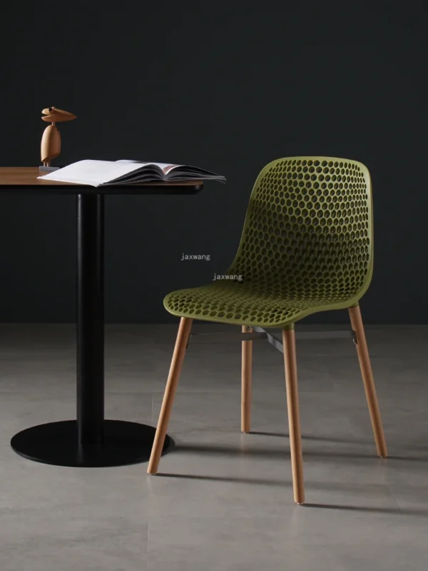 Nordic Home Dining Chair for Dining Room Simple Modern Leisure Fashion Plastic Dining Chair Designer Creative Backrest Chair - Image 2
