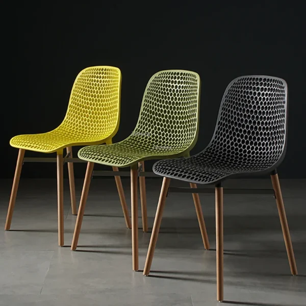 Nordic Home Dining Chair for Dining Room Simple Modern Leisure Fashion Plastic Dining Chair Designer Creative Backrest Chair