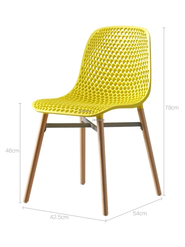 Nordic Home Dining Chair for Dining Room Simple Modern Leisure Fashion Plastic Dining Chair Designer Creative Backrest Chair - Image 5