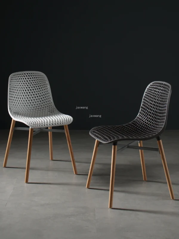 Nordic Home Dining Chair for Dining Room Simple Modern Leisure Fashion Plastic Dining Chair Designer Creative Backrest Chair - Image 3