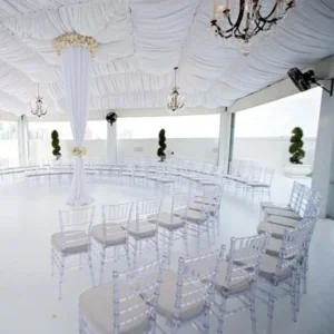 Net Red Bamboo Joint Chair Plastic Transparent Acrylic Wedding Banquet Hall Wedding Party Dining Chair