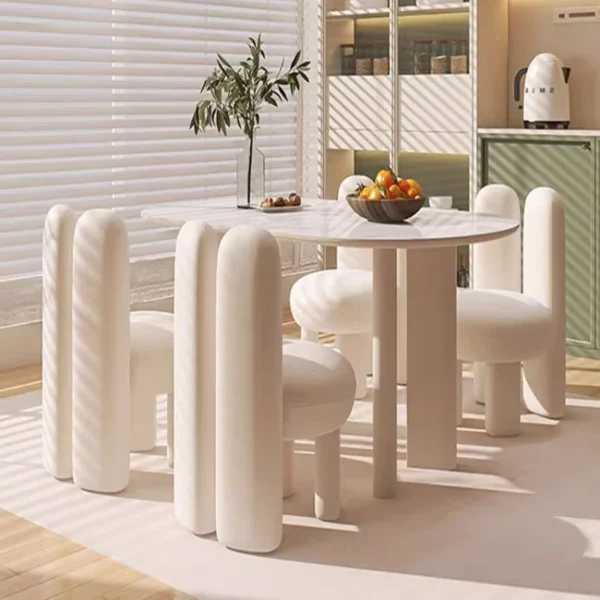 4person dining table set dining with chairs breakfast nook corner with 4 chair complete dining room table 4 chairs and desk - Image 3