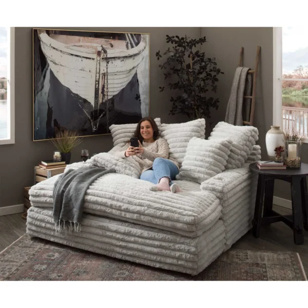 American Thick Striped Corduroy Modular Combination Sofa Living Room Sofa Set - Image 6
