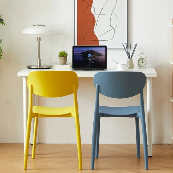 Kitchen Plastic Dining Chairs Nordic Modern European Home Dining Chairs Ultralight Trendy Sillas Comedor Garden Furniture Sets - Image 3