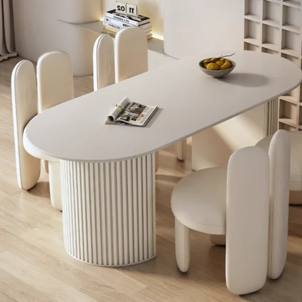 4person dining table set dining with chairs breakfast nook corner with 4 chair complete dining room table 4 chairs and desk - Image 5