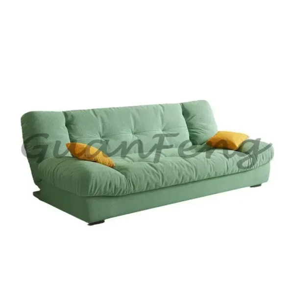 Cloud dual-purpose foldable sofa, multifunctional sofa bed, living room, small unit, modern and simple cream - Image 5