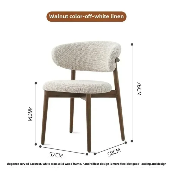 Leisure Chairs,Dining Tables,Chairs,Comfortable Home Use, Sedentary Hotels, Business Negotiation Chairs Coffee shop study chair - Image 6