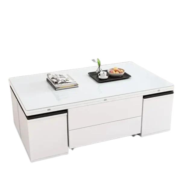 Lift Up Room Coffee Table Trau White High Nordic Mobile Coffe Table Mesa Lateral Modern Stoliki Do Kawy Bedroom Furniture - Image 2