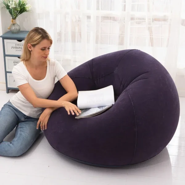 Large Lazy Inflatable Sofa Chairs PVC Lounger Seat Bean Bag Sofas Pouf Puff Couch Tatami Living Room Supply Outdoor Camping - Image 3