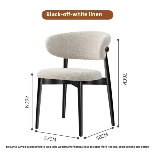 Leisure Chairs,Dining Tables,Chairs,Comfortable Home Use, Sedentary Hotels, Business Negotiation Chairs Coffee shop study chair - Image 4
