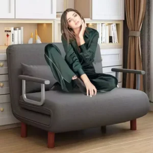 Luxury Grey Simple Folding Sofa Bed Apartment Small Family Simple Reclining Chair Single Folding Sofa Bed 2023 Dropshopping